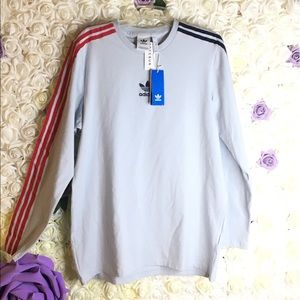 adidas ls stripe tee